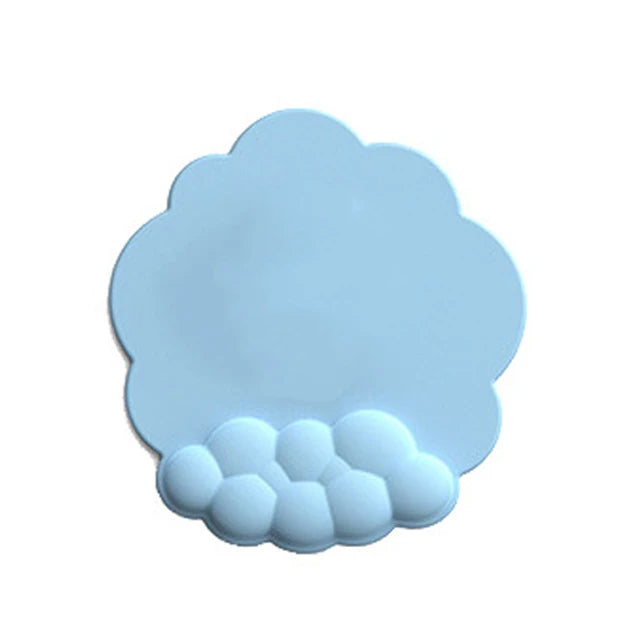 Repose-poignet ergonomique bleu ciel LIVURAX coussin souple pour souris et clavier