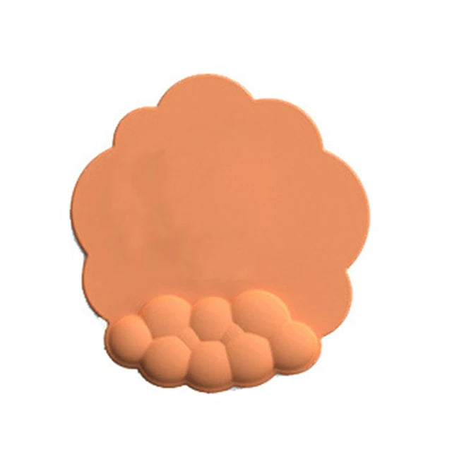 Repose-poignet ergonomique orange pêche LIVURAX coussin souple pour souris et clavier