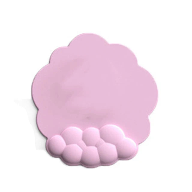 Repose-poignet ergonomique rose pastel LIVURAX coussin souple pour souris et clavier
