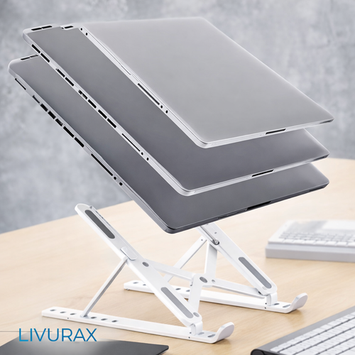 Support Laptop Réglable Ergonomique pour PC et MacBook – Confort et Posture LIVURAX