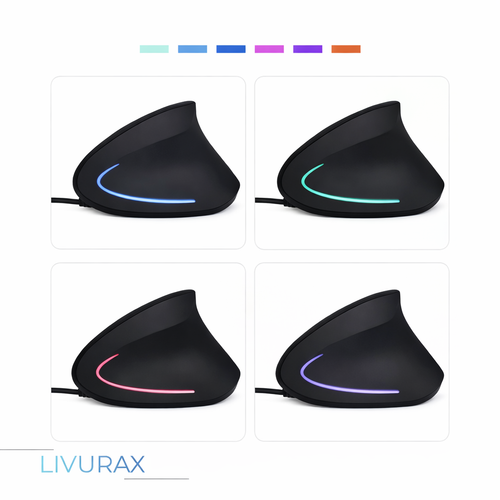 Souris ergonomique verticale RGB filaire